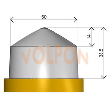 Размеры круглого остроконечного тампона Volpon NN-1200