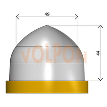 Размеры круглого остроконечного тампона Volpon NN-120
