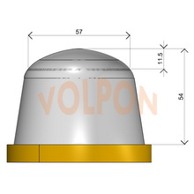 Размеры круглого тампона для тампопечати Volpon NN-089